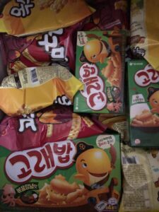 韓国のスナック菓子